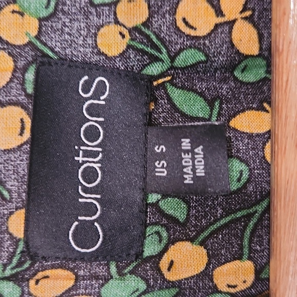 Men's Green and Orange Patterned‎ Shirt - Picture 2 of 3